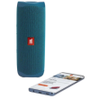 Boxa Portabila Wireless JBL FLIP5 ECO Edition, Bluetooth, PartyBoost, USB C, Powerbank 4800mAh, Impermeabila IPX7, Albastru