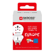 Adaptor Priza Skross de la Universal World la EU, Alb