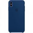 Husa Silicon Premium, iPhone XS Max, Bleumarin