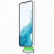 Husa Silicon Cover Cu Strap, Samsung Galaxy S22, Alb