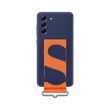 Husa Silicon Cover Cu Strap, Samsung Galaxy S21 FE, Navy