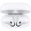 Casti Wireless Apple AirPods 2, Autonomie 24 Ore, Microfon, Anulare Zgomot, Carcasa Incarcare, Alb