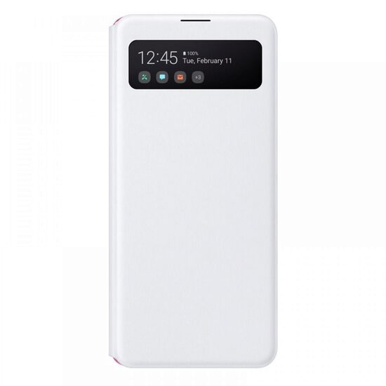 Husa Samsung Galaxy A41 S View Wallet Cover, Alb