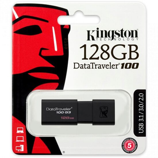 Kingston 128 GB USB 3.0 Data Traveler, pendrive