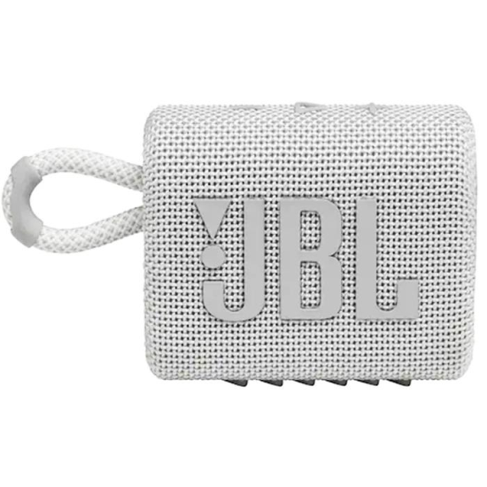 Boxa Portabila Wireless JBL GO3, Bluetooth, Rezistent Apa IPX67, Alb