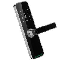 Incuietoare Smart Bluetooth Cu Card, Amprenta, Cod, Smartphone App, Cheie, SL1KOR, Negru