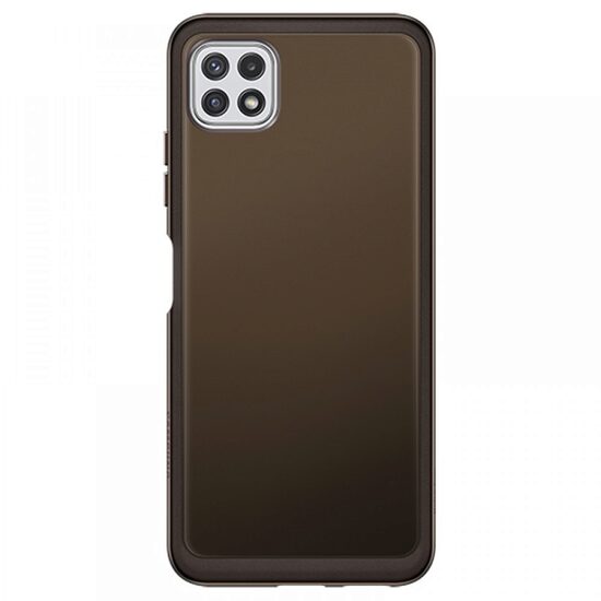 Husa Protectie Samsung Galaxy A22 5G Soft Clear Cover, Negru