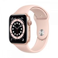 Apple Watch Series 6, 44mm, Carcasa Gold-Aluminiu, Curea Sport Roz