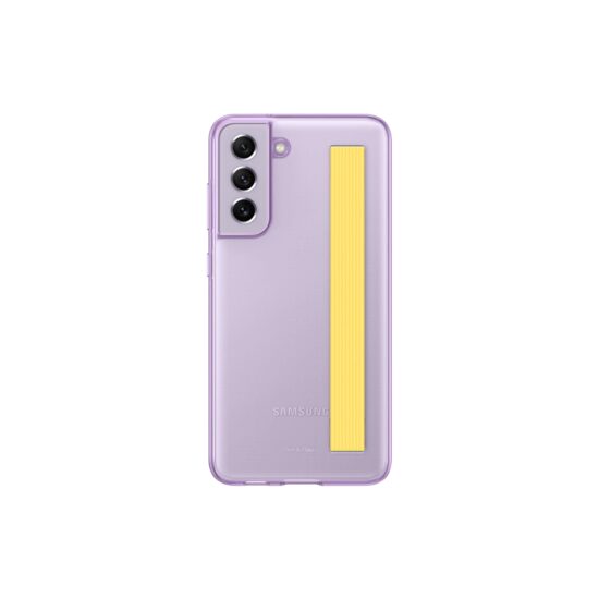 Husa Samsung Galaxy S21 FE Slim Clear Strap Cover, Lavanda