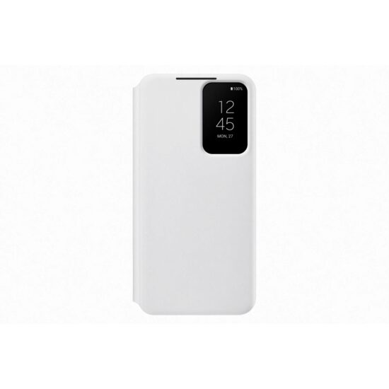 Husa Samsung Galaxy S22 Smart Clear View Cover Alb