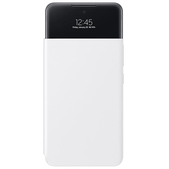 Husa Samsung Galaxy A53 5G, Smart S View Wallet Cover, Alb