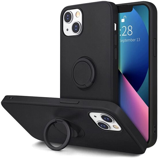 Husa iPhone 13 Pro Max cu Inel Cellect Neagra