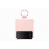 Husa Samsung Galaxy Z Flip 4 Silicon cu inel Pink