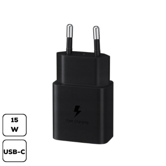 Incarcator Adaptor Original Samsung 15W PD USB-C Negru