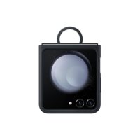 Husa Samsung Z Flip 5 Silicon Negru (indigo) cu inel