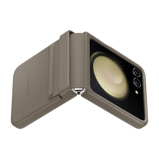 Husa Samsung Z Flip 5 Piele Eco Maro