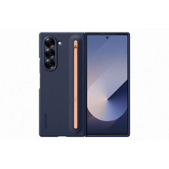 Husa pentru Samsung Z Fold 6 Stand Cover Cu Pen Albastru