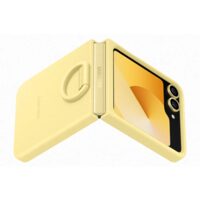 Husa pentru Samsung Z Flip 6 Silicon cu Inel Galben