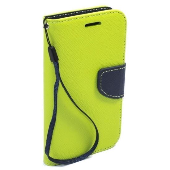 Husa LG G3 Mini Tip Carte cu Clip Verde (lime)