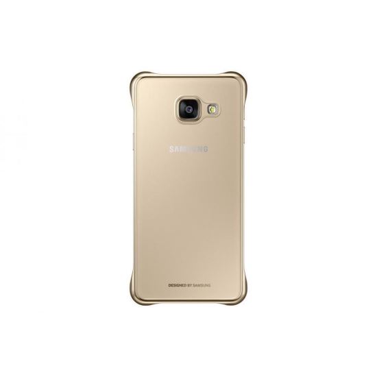 Husa Samsung Galaxy A3 2016 Clear Cover Gold