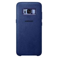 Husa Samsung Galaxy S8 Piele Alcantara Albastru inchis