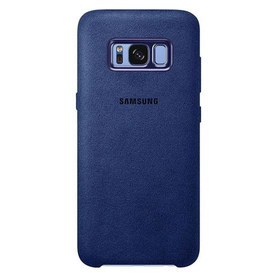 Husa Samsung Galaxy S8 Piele Alcantara Albastru inchis