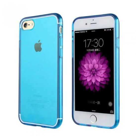 Carcasa Spate Din Silicon iPhone SE TPU, Albastru