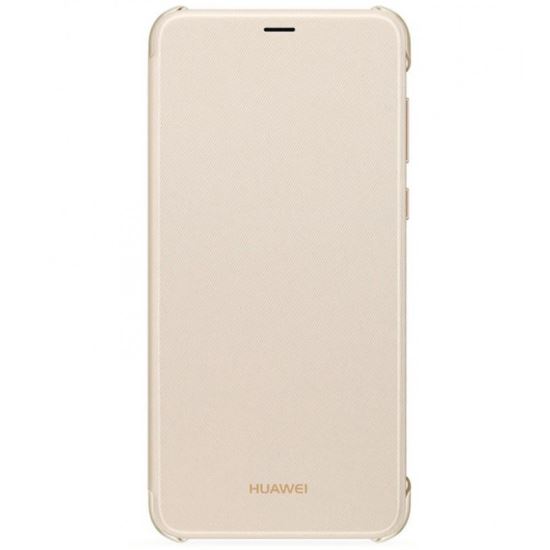 Husa Huawei P Smart Book Cover Gold