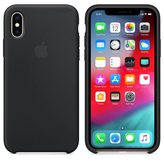 Husa Silicon iPhone XS Max, Negru