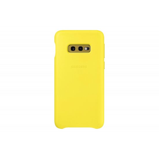 Samsung Galaxy S10E Husa Spate Piele Galben