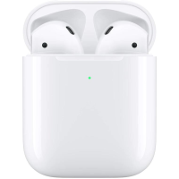 Casti Wireless Apple AirPods 2, Autonomie 24 Ore, Microfon, Anulare Zgomot, Carcasa Incarcare, Alb