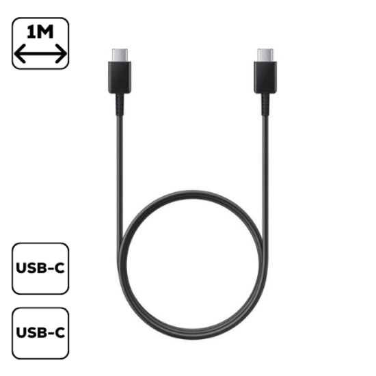 Samsung Cablu USB Type-C la Type-C, 1m, Negru