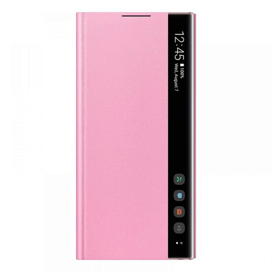 Husa Samsung Galaxy Note 10 Clear View Cover, Pink