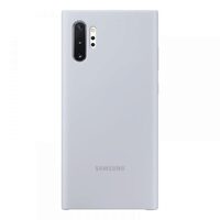 Samsung Galaxy Note 10 Plus Husa Protectie Spate Silicon, Argintiu