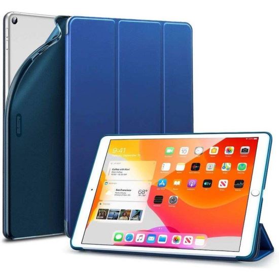 Husa Flip Stand Apple iPad 10.2 (2019), Albastru