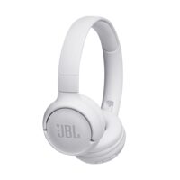 Casti Wireless JBL Tune 500BT, Pure Bass, Bluetooth, Microfon, Alb