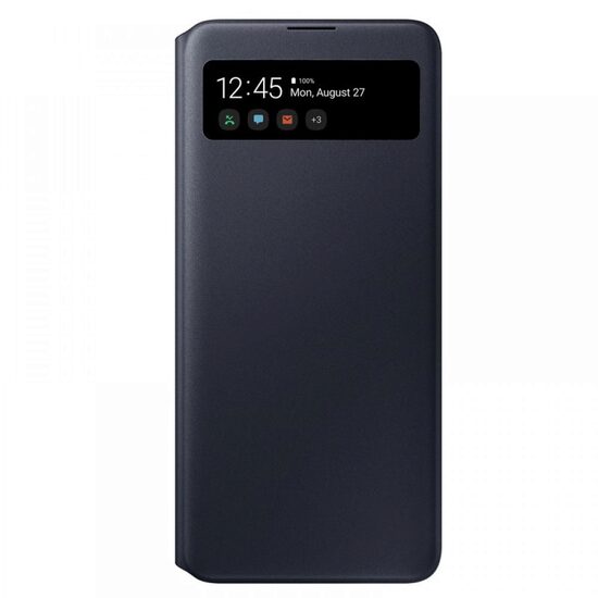 Husa Flip Samsung Galaxy A71 S View Wallet Cover, Negru