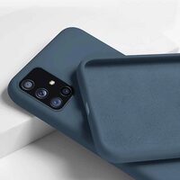 Husa Samsung Galaxy A71 Silicon Albastru