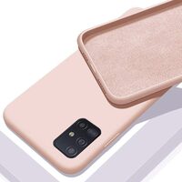 Husa Samsung Galaxy A71 Silicon Rosegold