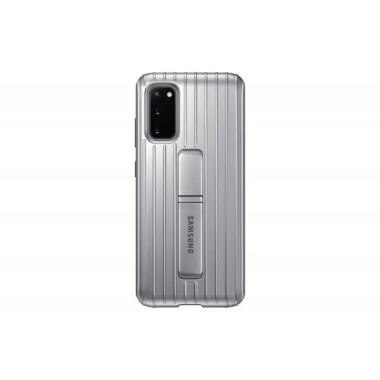 Husa Samsung Galaxy S20 Protective Standing Cover Silver