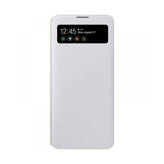 Husa Samsung Galaxy A71 Tip Carte Alb S-view