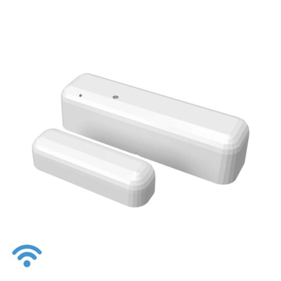 Senzor Usa/Fereastra, Shelly, Conectare Wi-Fi, Senzor Lumina/Temperatura, Alb